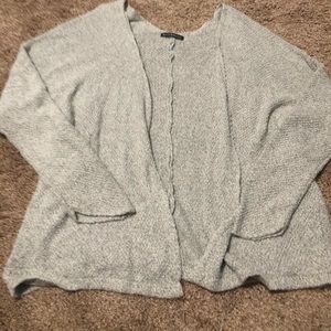 heathered grey brand melville slouchy cardigan